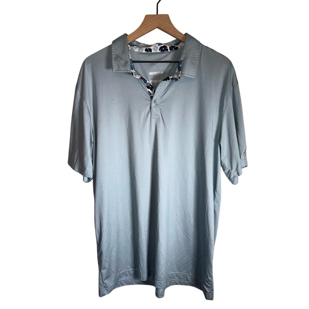 SWANNIES GOLF lightweight golf floral cotton outdoor summer polo XL